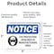 Signmission 3.5 in Height, 5 in Width, Vinyl Decal, Rectangle OS-2PACK-NS-D-35-L-12334 - alternate 3